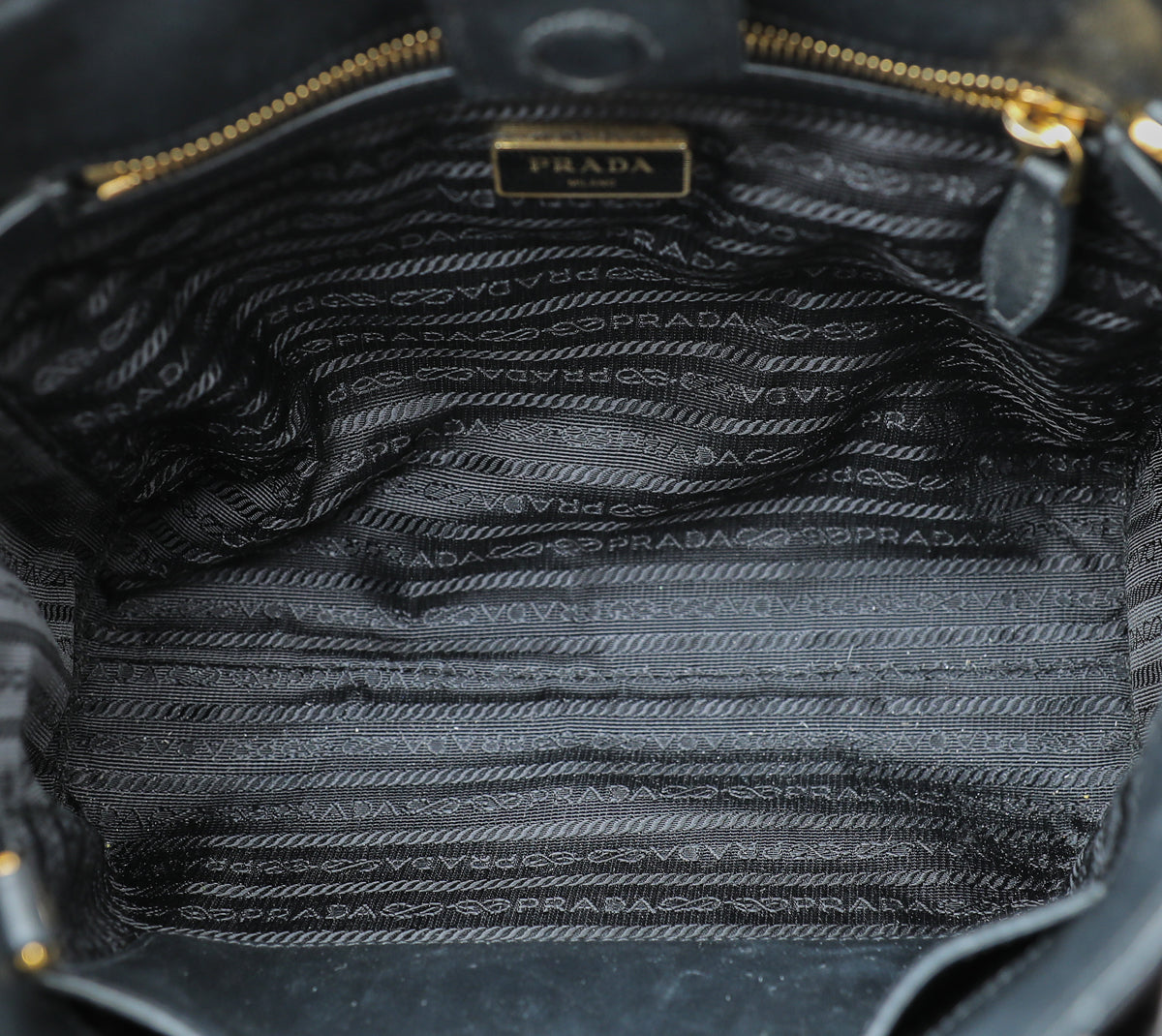 Prada Bicolor Tote Top Handle Bag