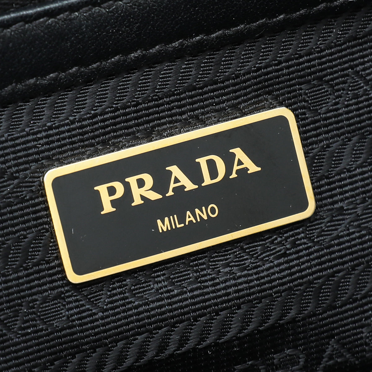 Prada Bicolor Tote Top Handle Bag