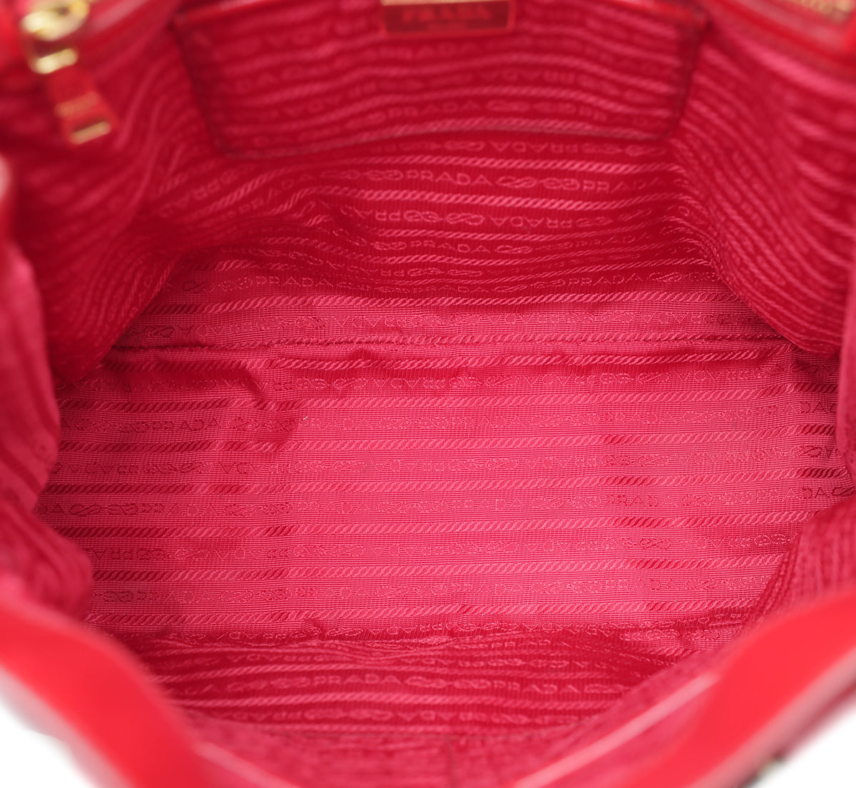 Prada Red Vernice Vertical Tote Bag