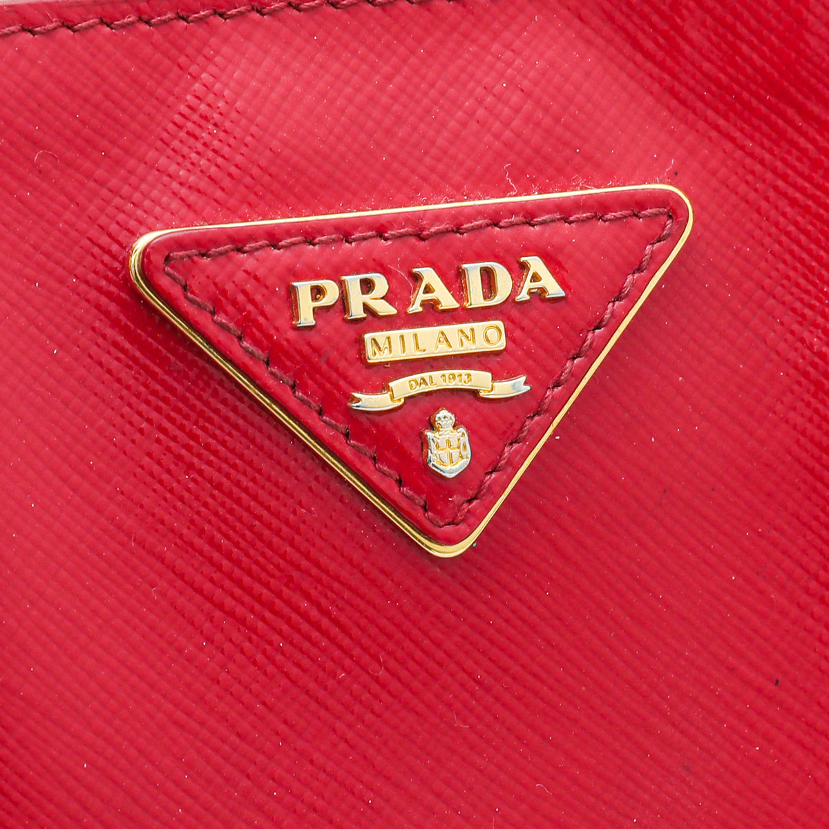 Prada Red Vernice Vertical Tote Bag