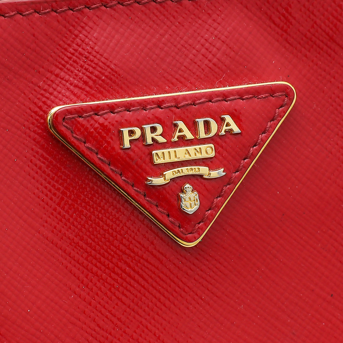 Prada Red Vernice Vertical Tote Bag