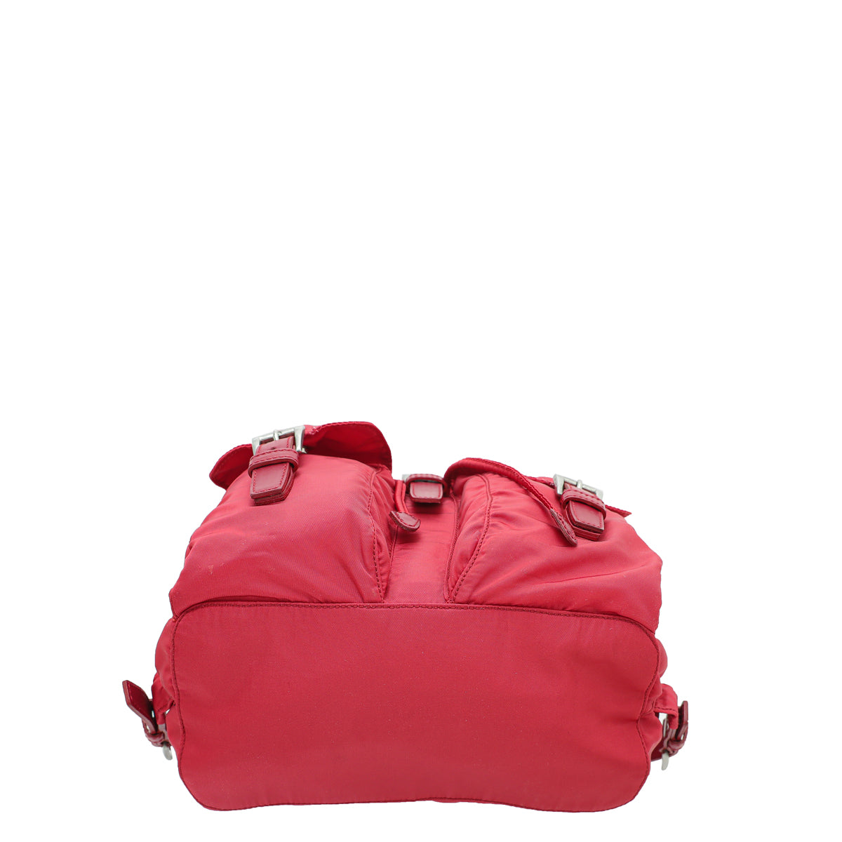 Prada Red Miele Vela Nylon Small Backpack Bag