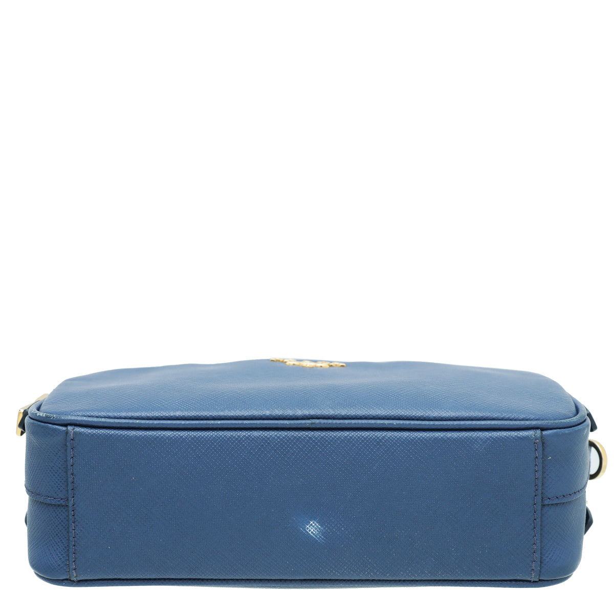 Prada Blue Double Zip Camera Crossbody Bag