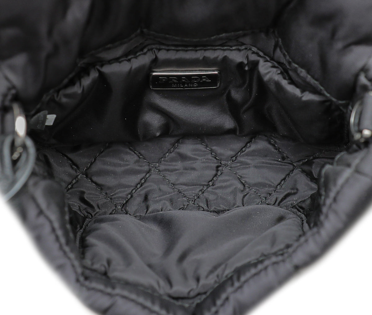 Prada Black Tessuto Bomber Crossbody Bag