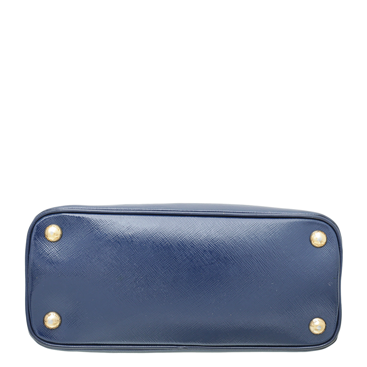 Prada Blue Vernice Promenade Bag