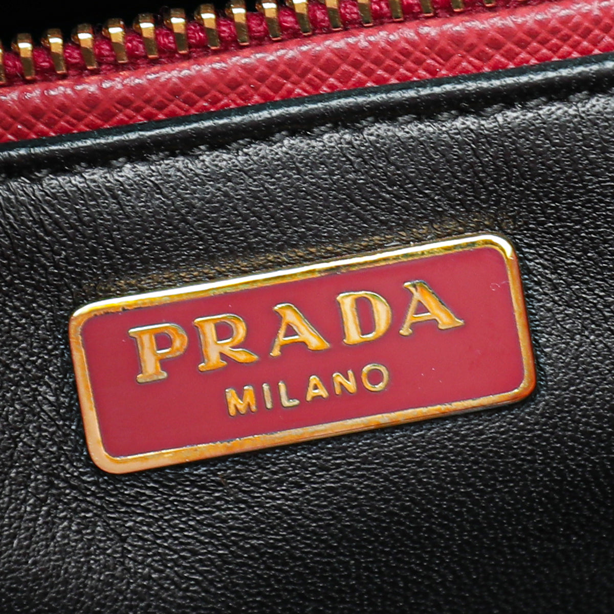 Prada Fuoco Lux Studded Handle Bag