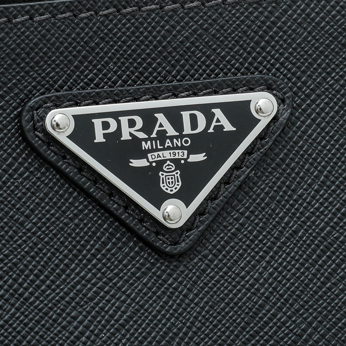 Prada Black Double Zipped Pouch