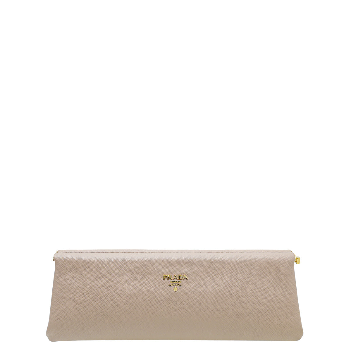 Prada Cammeo Nude East West Frame Clutch