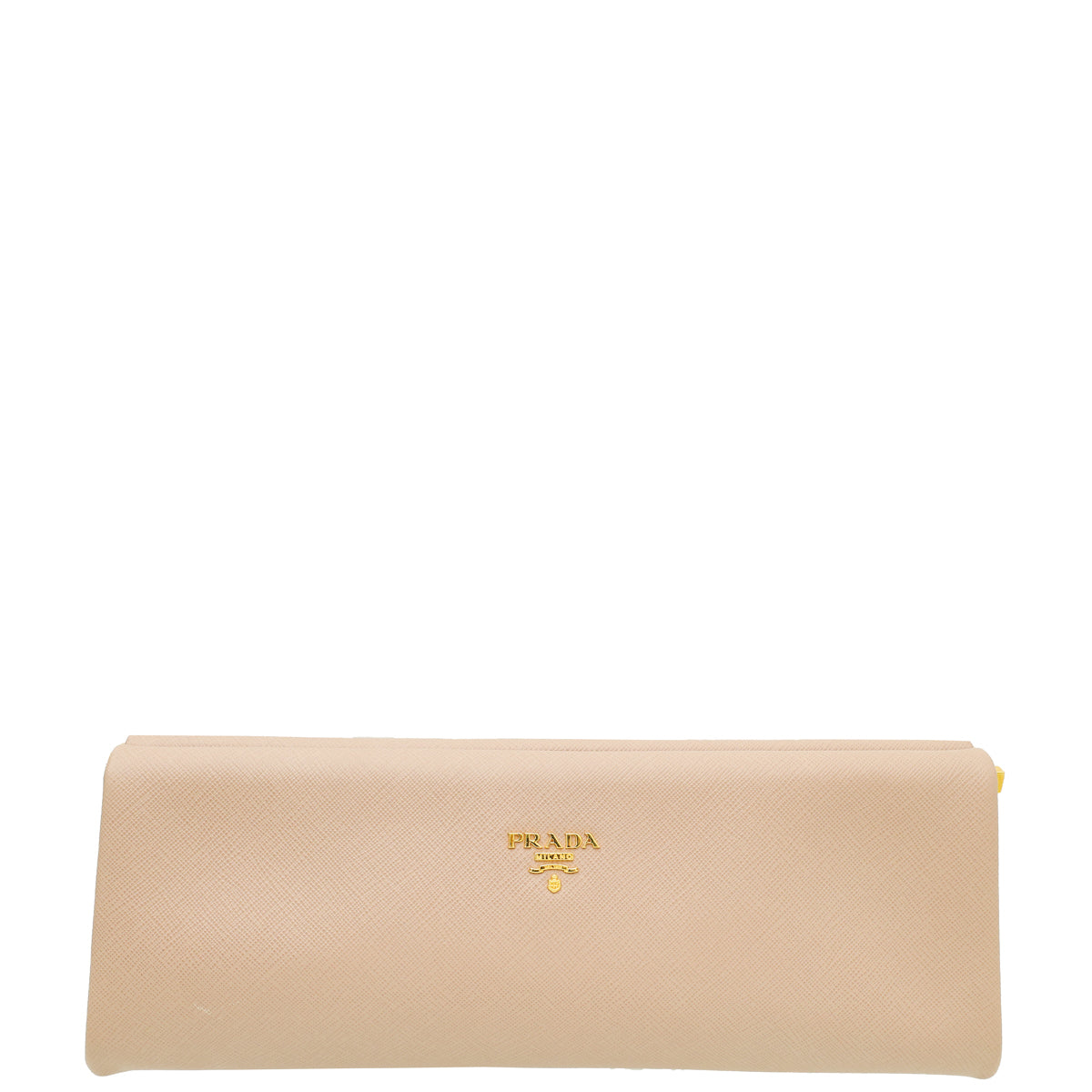 Prada Cammeo Nude East West Frame Clutch