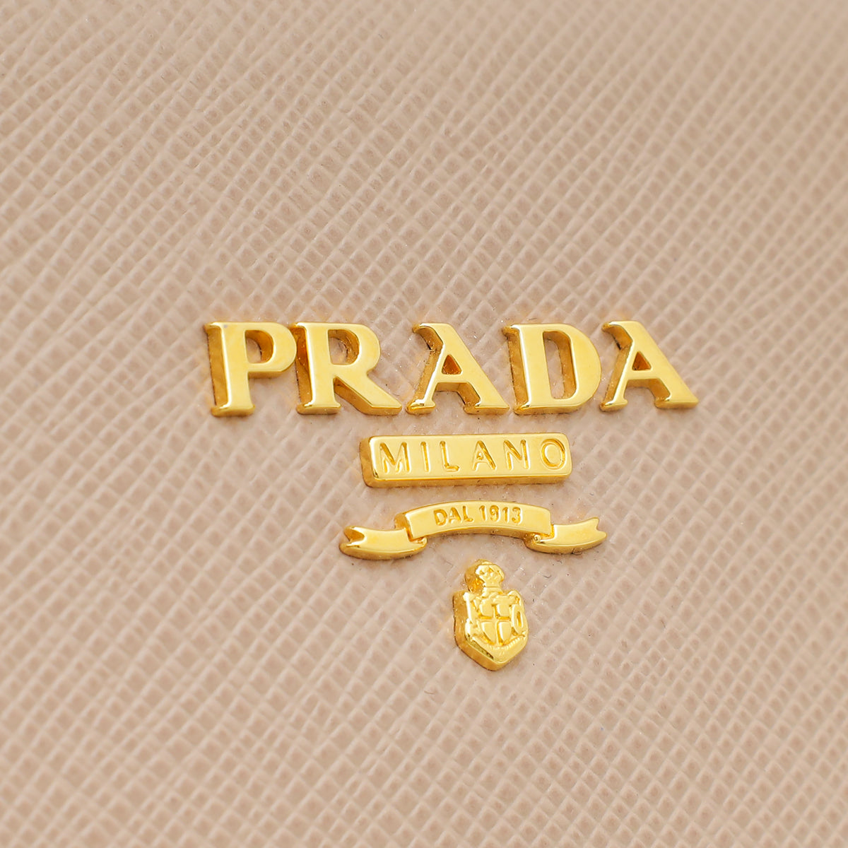 Prada Cammeo Nude East West Frame Clutch