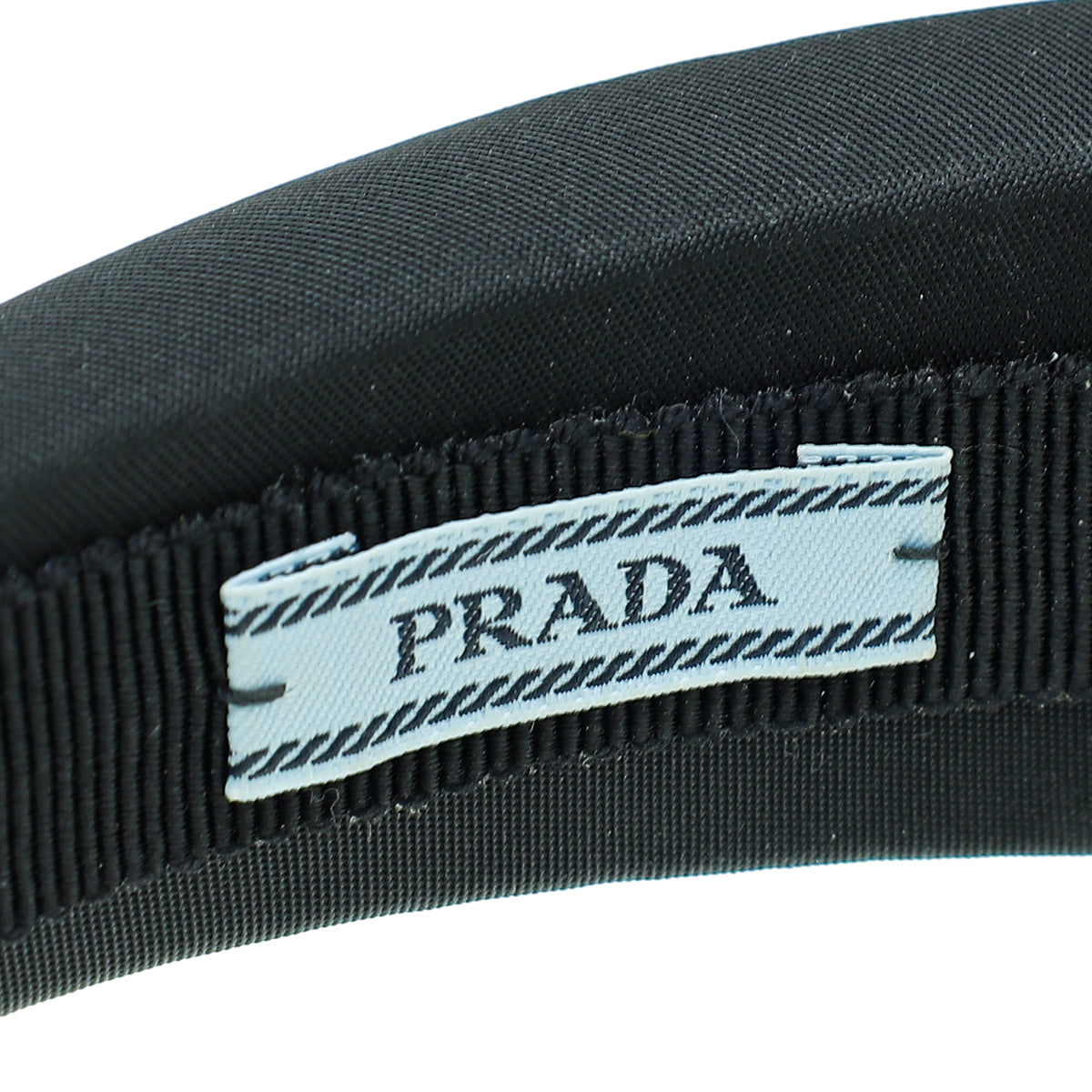 Prada Black Logo Re-Nylon Headband