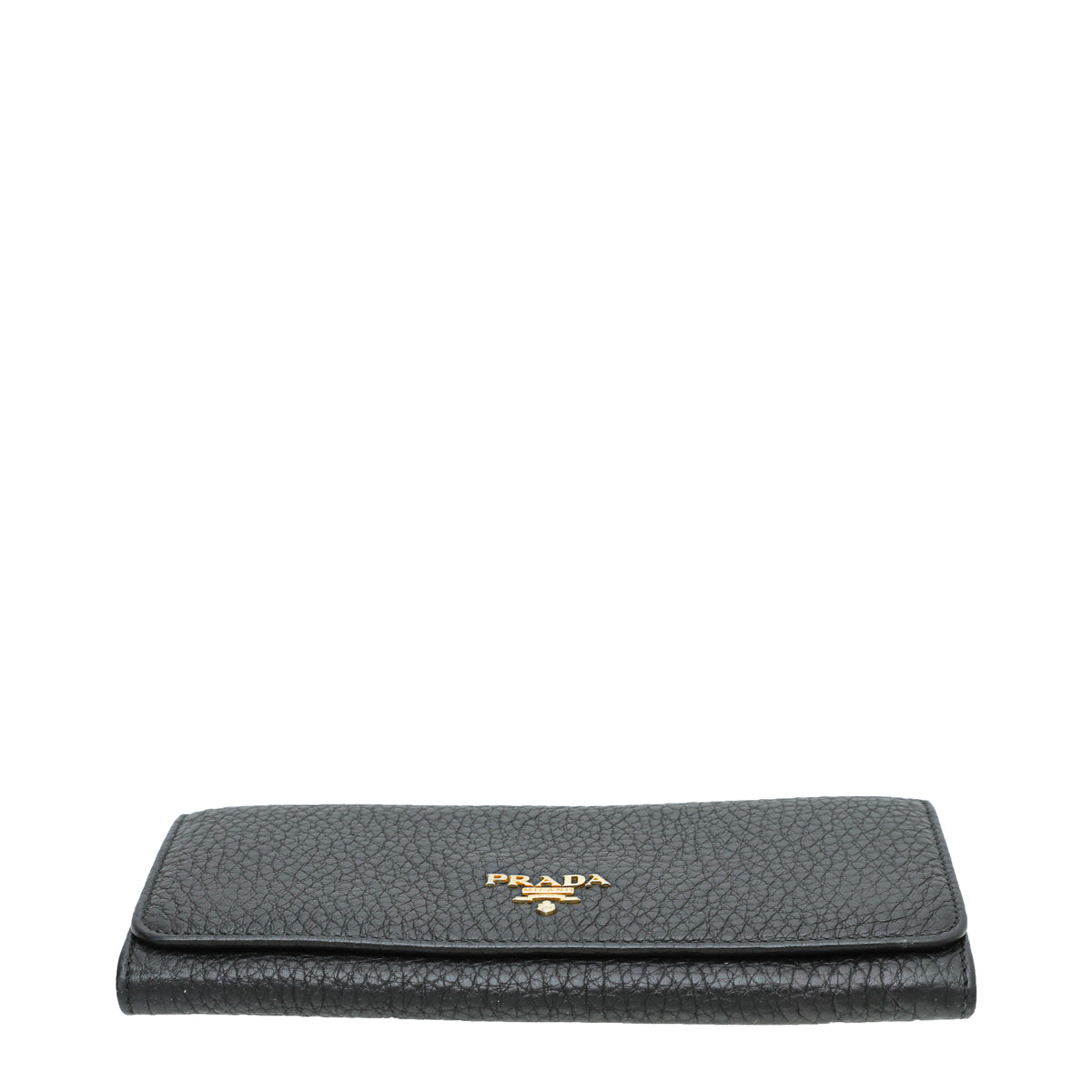 Prada Black Long Flap Wallet