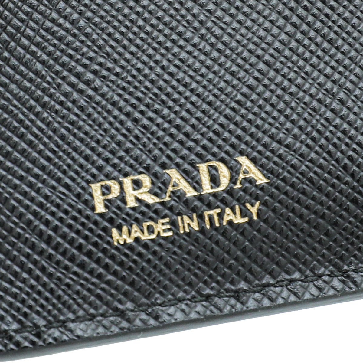 Prada Black Cuir Monochrome Small Wallet