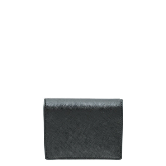 Prada Black Cuir Monochrome Small Wallet