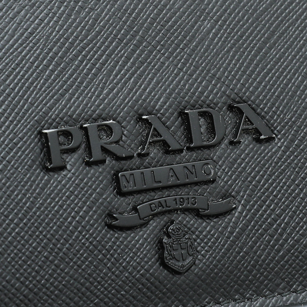 Prada Black Cuir Monochrome Small Wallet