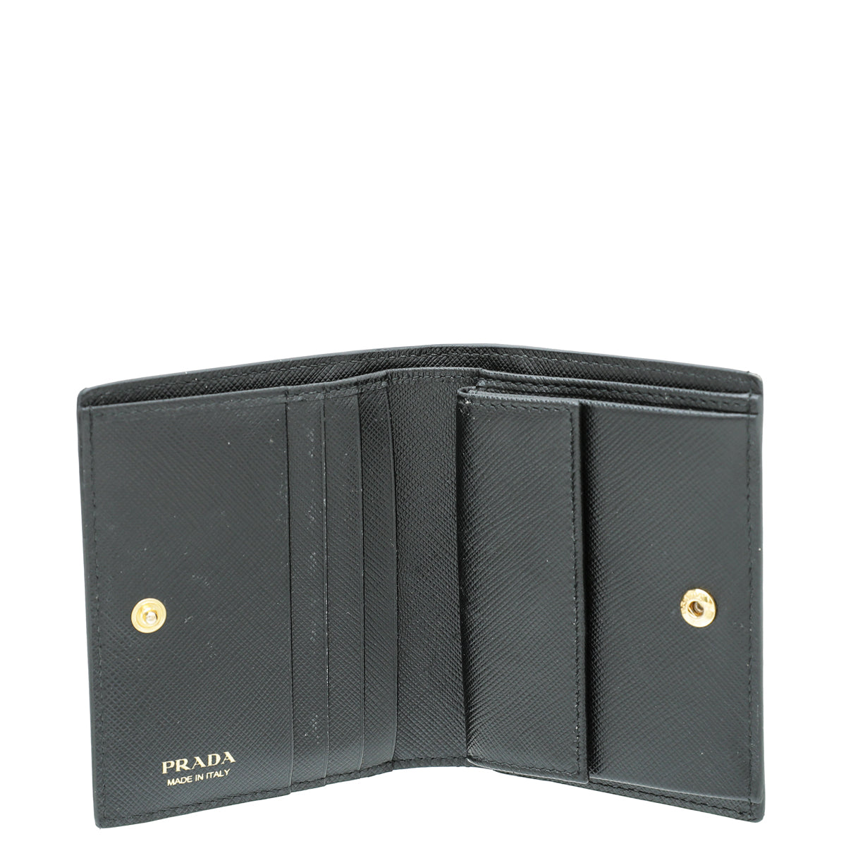 Prada Black Cuir Monochrome Small Wallet