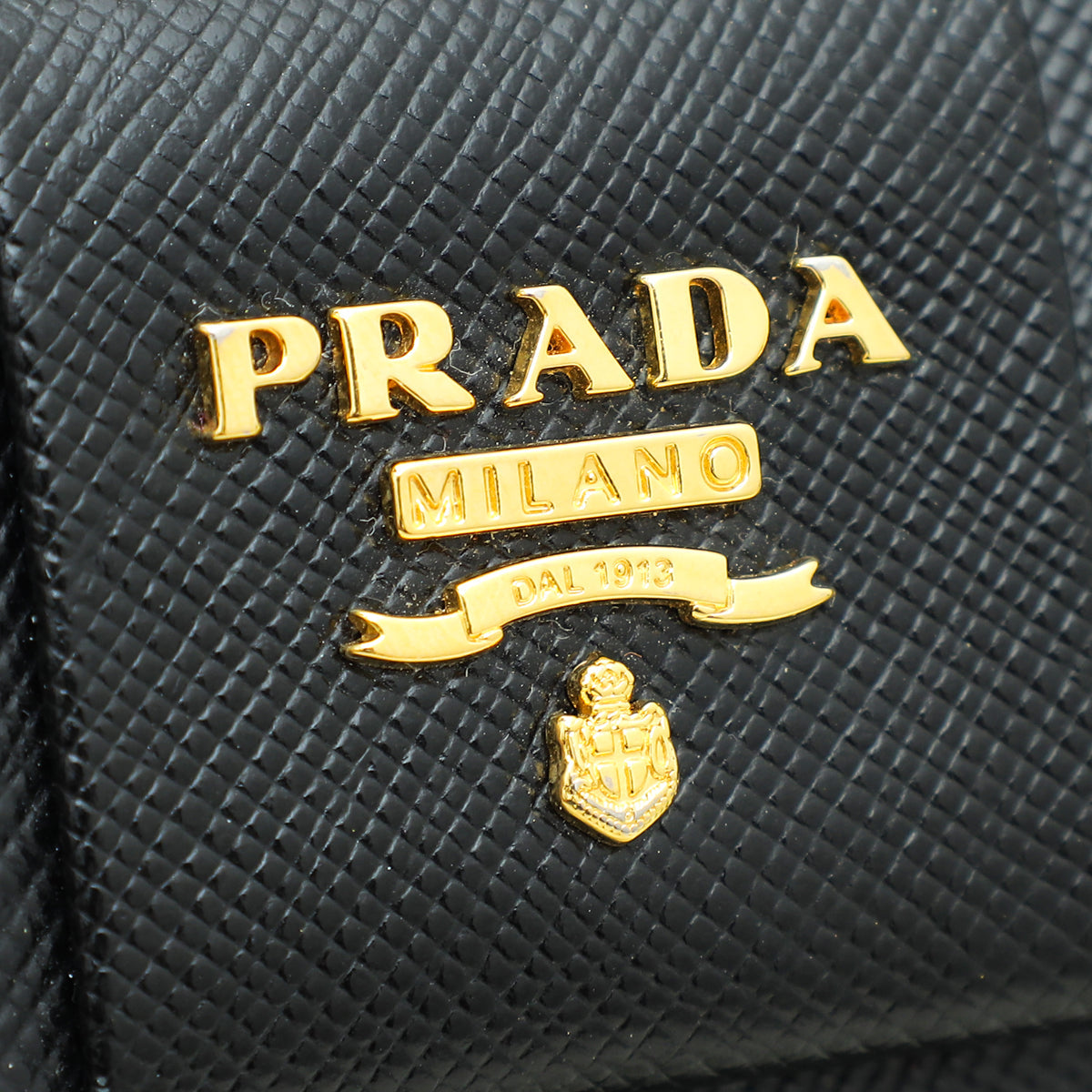 Prada Black Bow Trifold Wallet