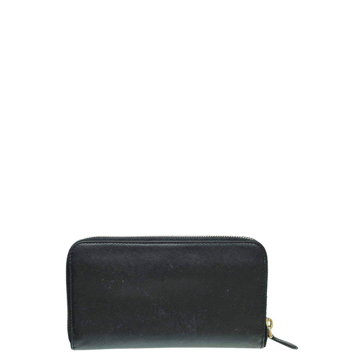 Prada Black Zip Around Wallet