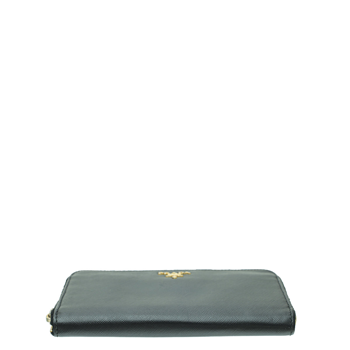 Prada Black Zip Around Wallet