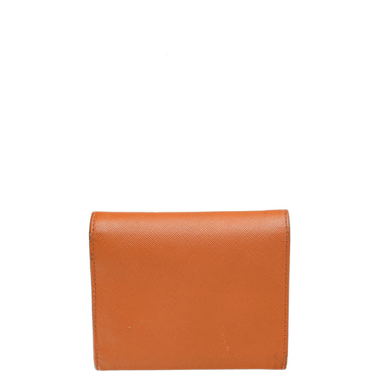 Prada Orange Wallet