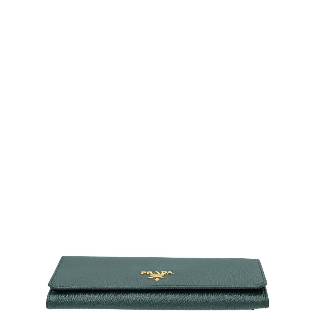 Prada Dark Green Lux Long Continental Wallet