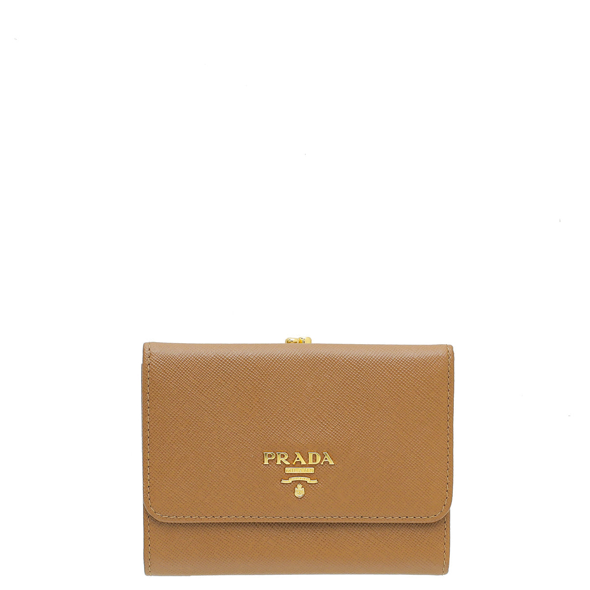 Prada Tan Lux Medium Purse Wallet