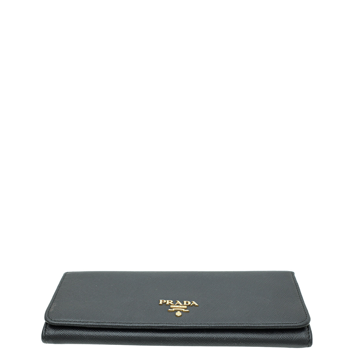 Prada Black Lux Continental Wallet