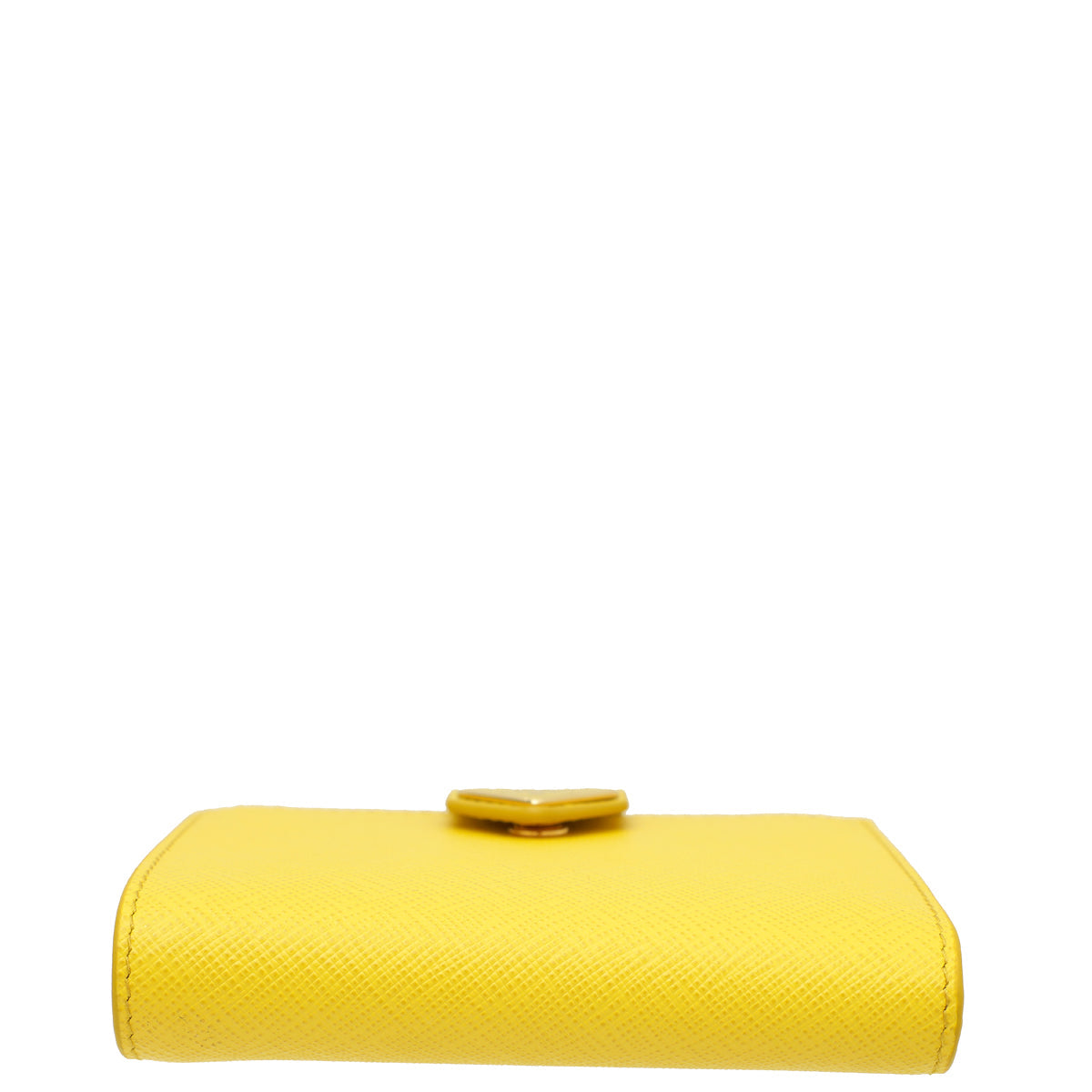 Prada Yellow Small Flap Tab Wallet