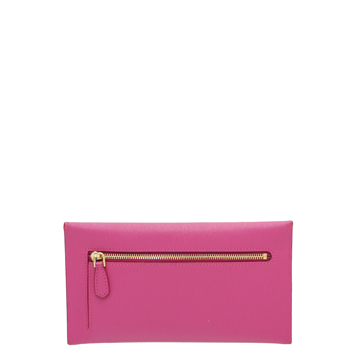 Prada Fuchsia Vitello Move Envelope Slim Wallet