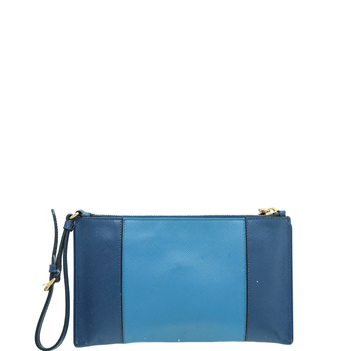 Prada Bicolor Lux Slim Zip Wristlet Pouch