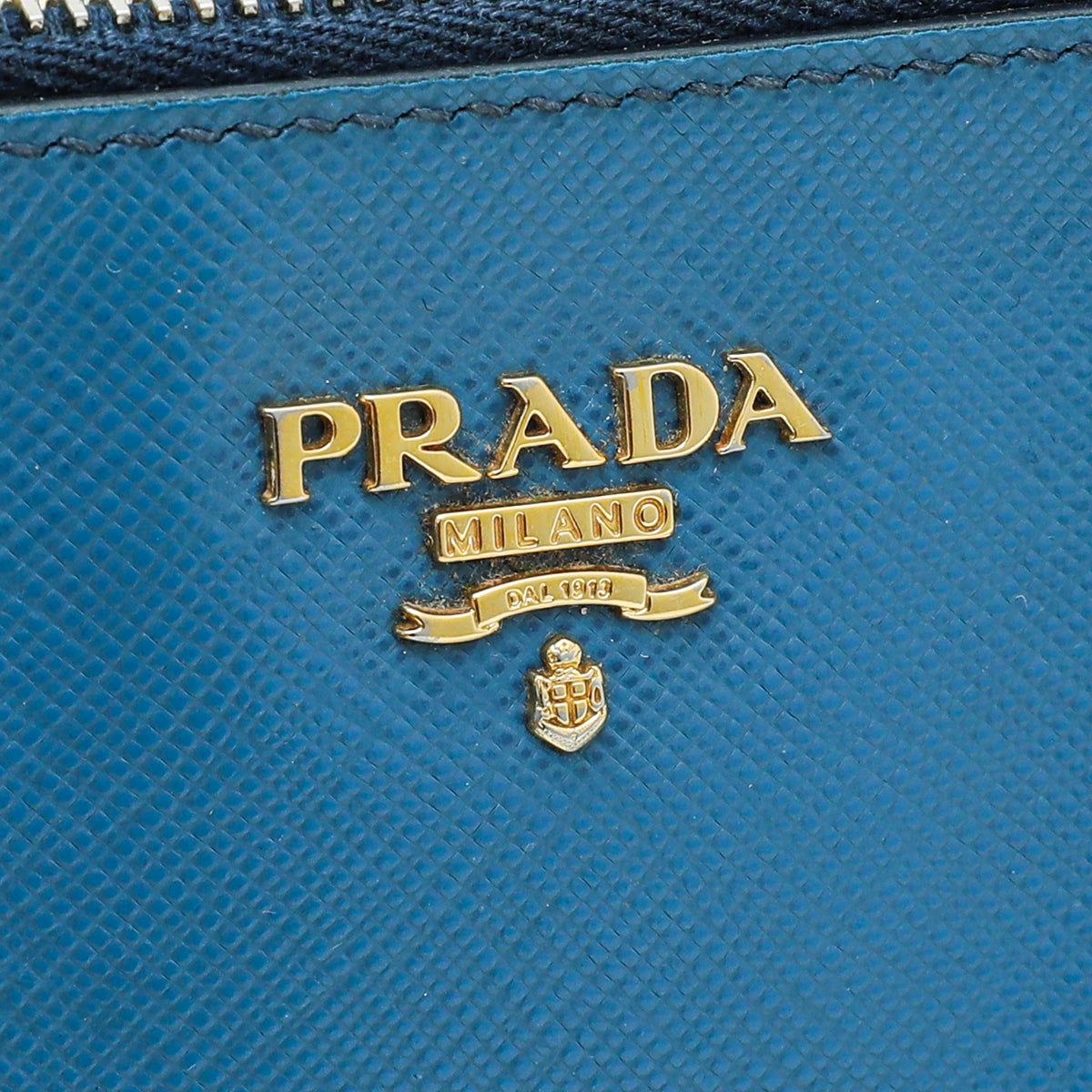 Prada Bicolor Lux Slim Zip Wristlet Pouch