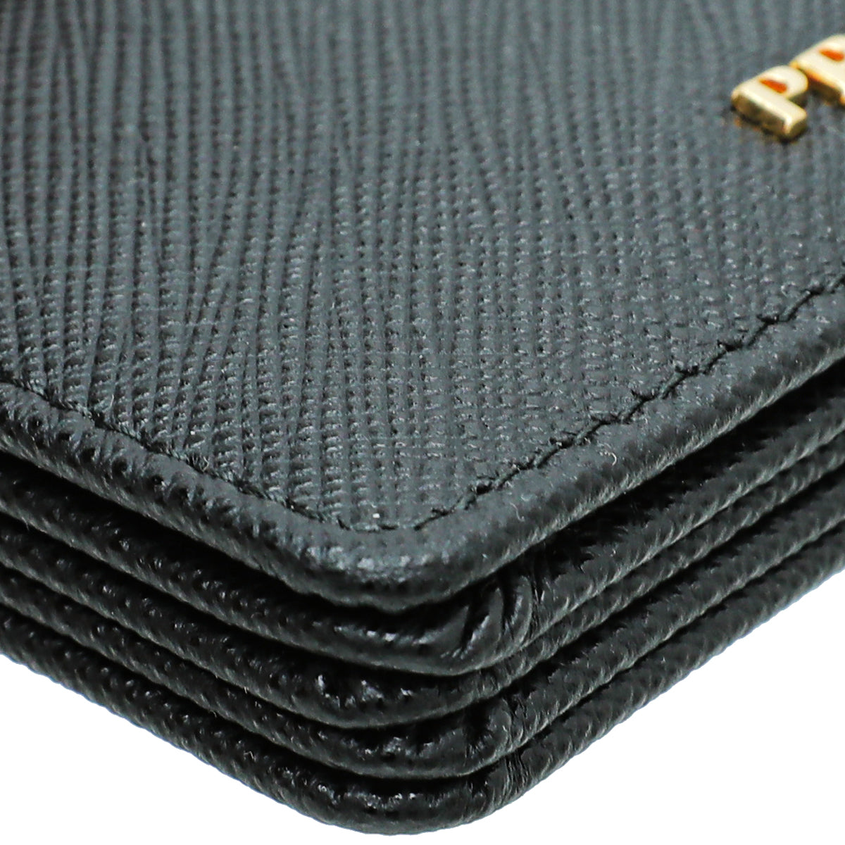 Prada Black 5 Gusset Card Holder