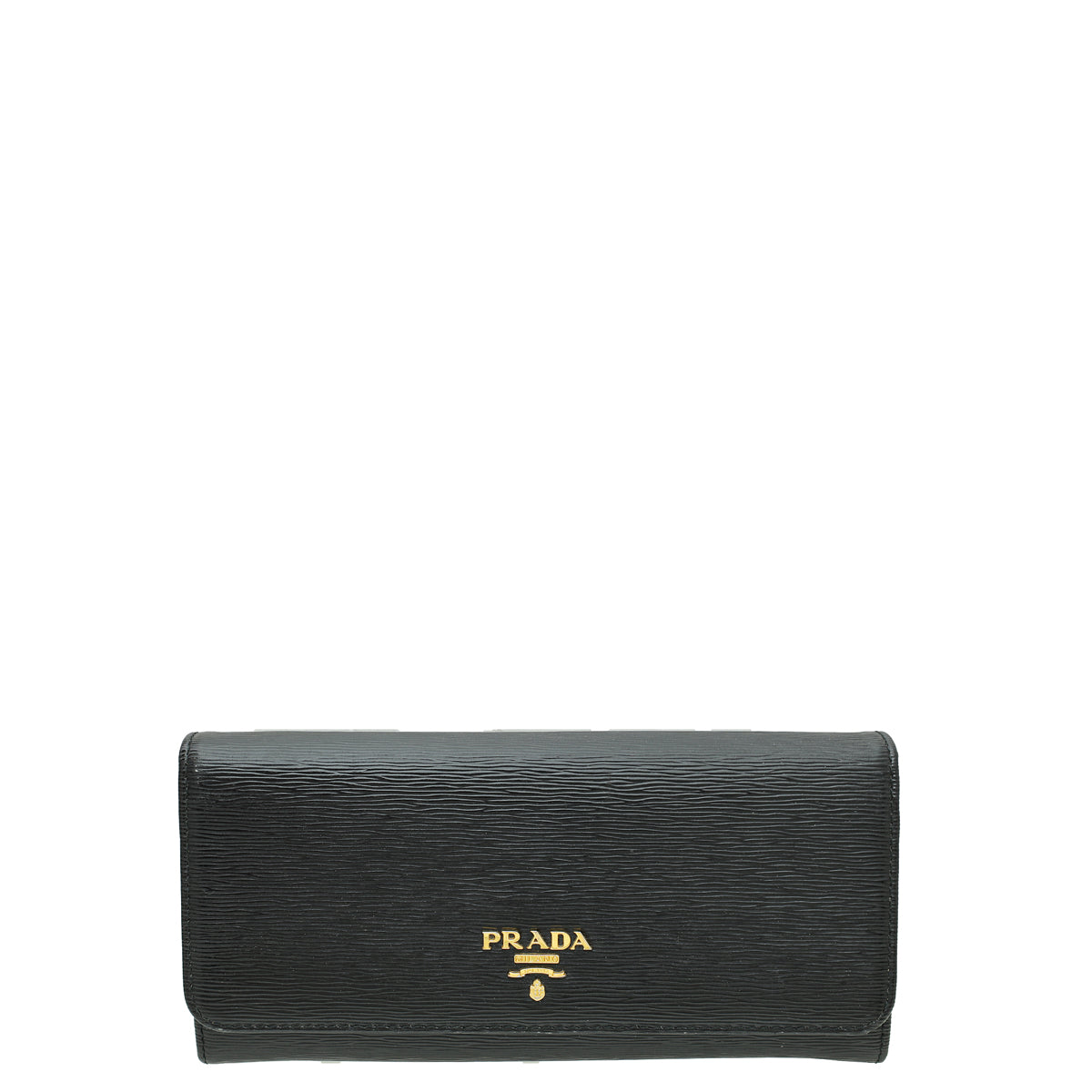 Prada Vitello Move Leather Continental Wallet