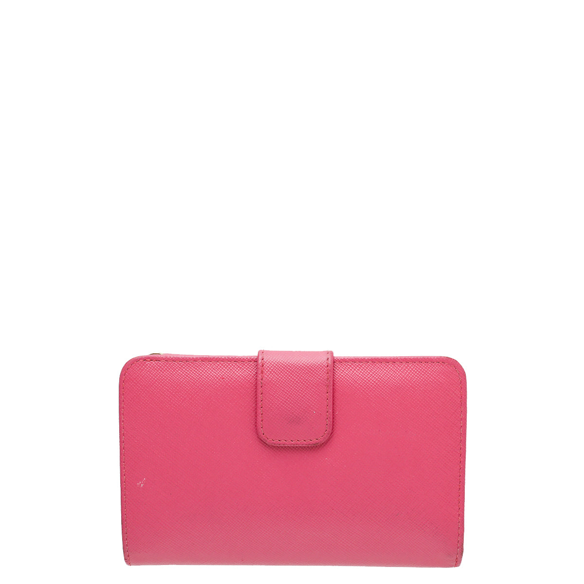 Prada Fuchsia Lux Medium Zip Around Wallet