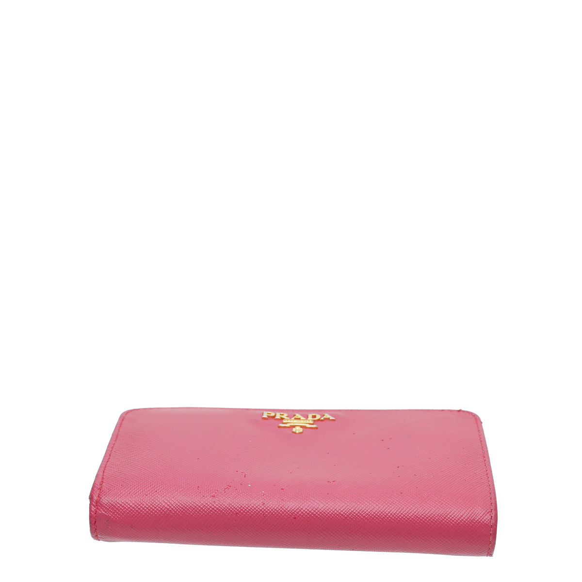 Prada Fuchsia Lux Medium Zip Around Wallet