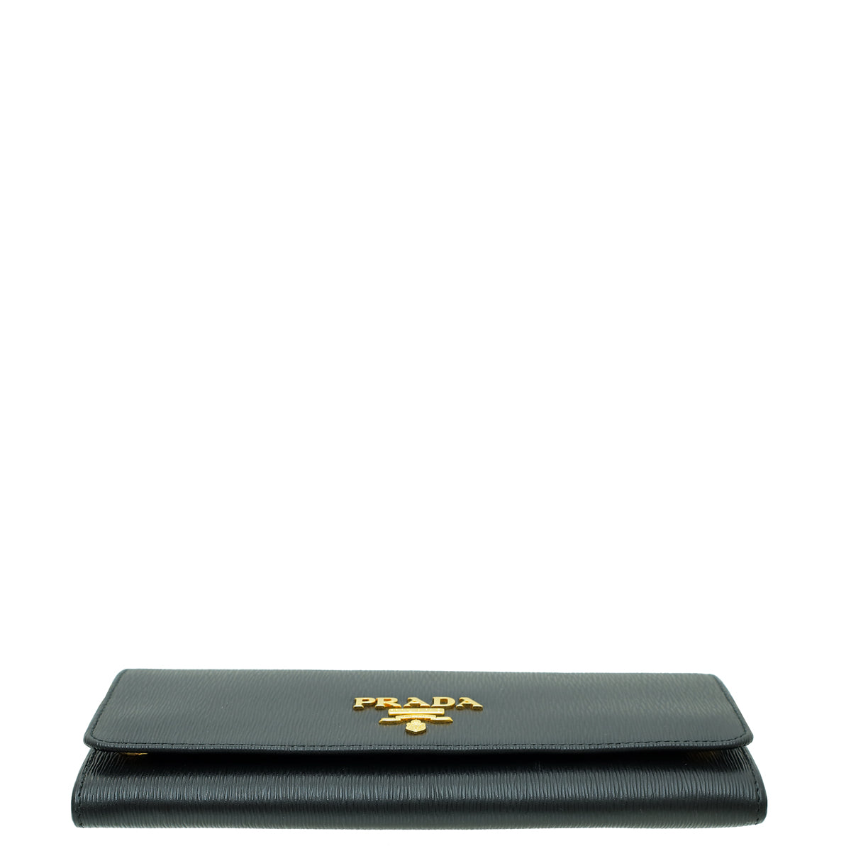 Prada Black Vitello Move Wallet on Chain