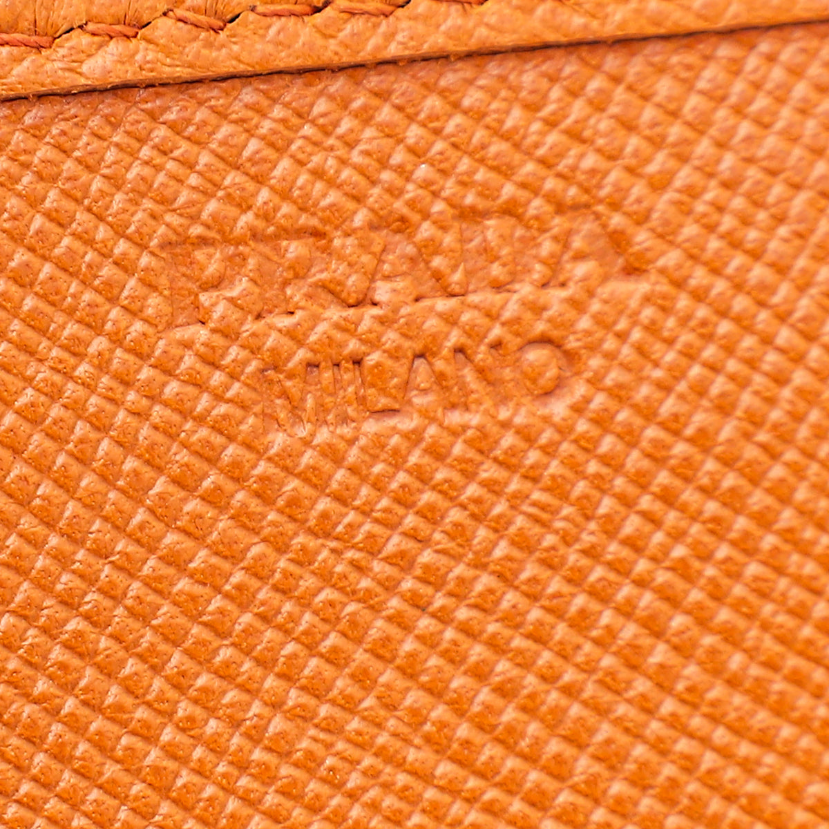 Prada Papaya Quilted Continental Wallet