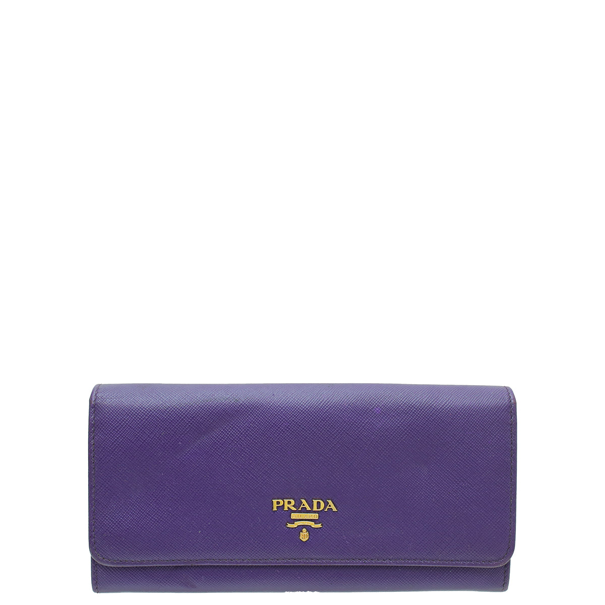 Prada Violet Lux Continental Wallet