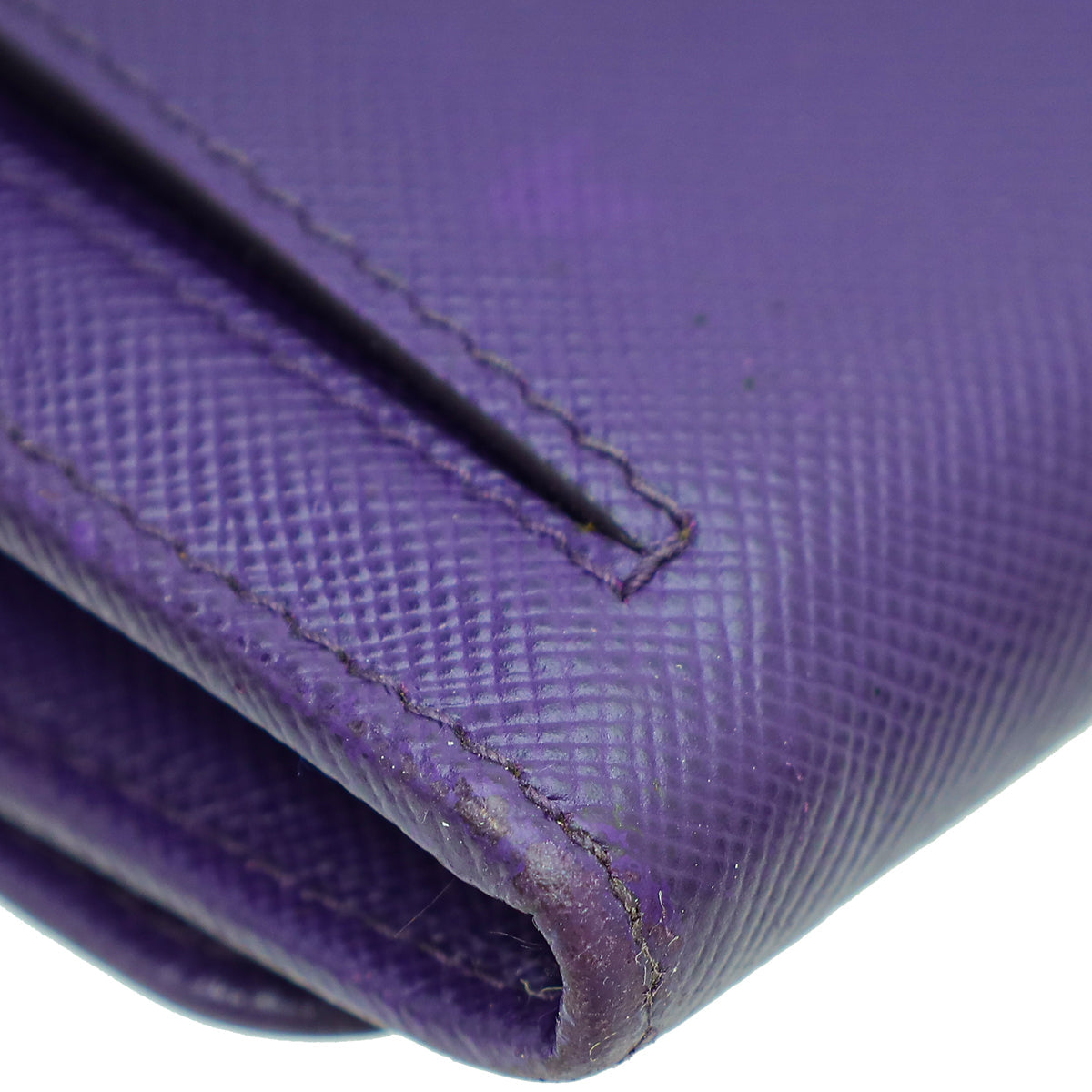 Prada Violet Lux Continental Wallet