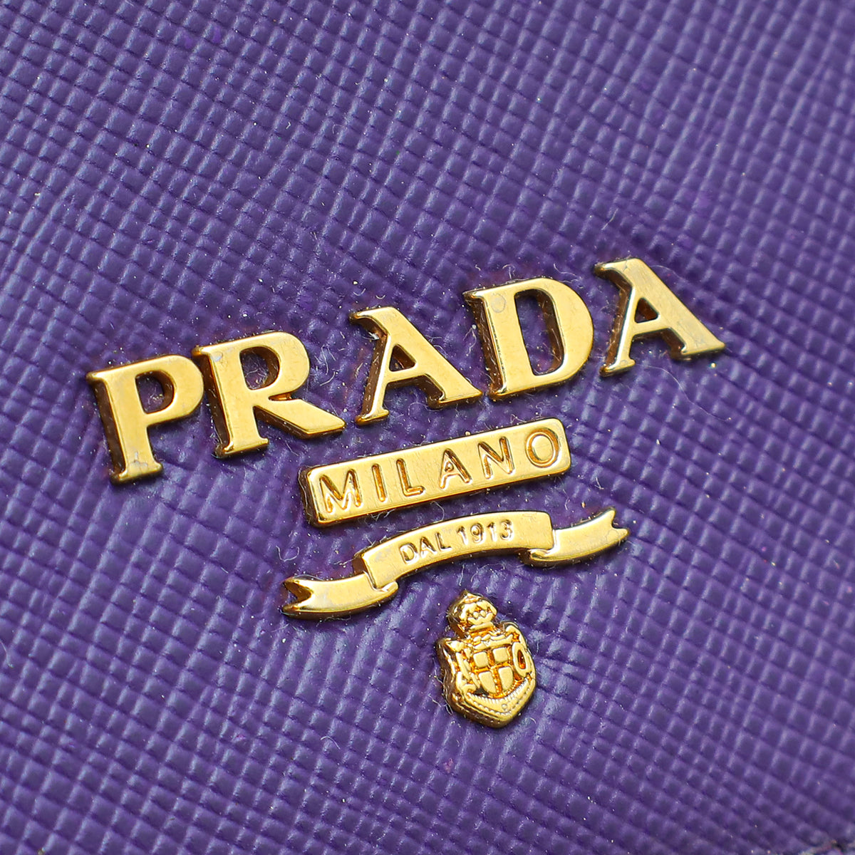 Prada Violet Lux Continental Wallet