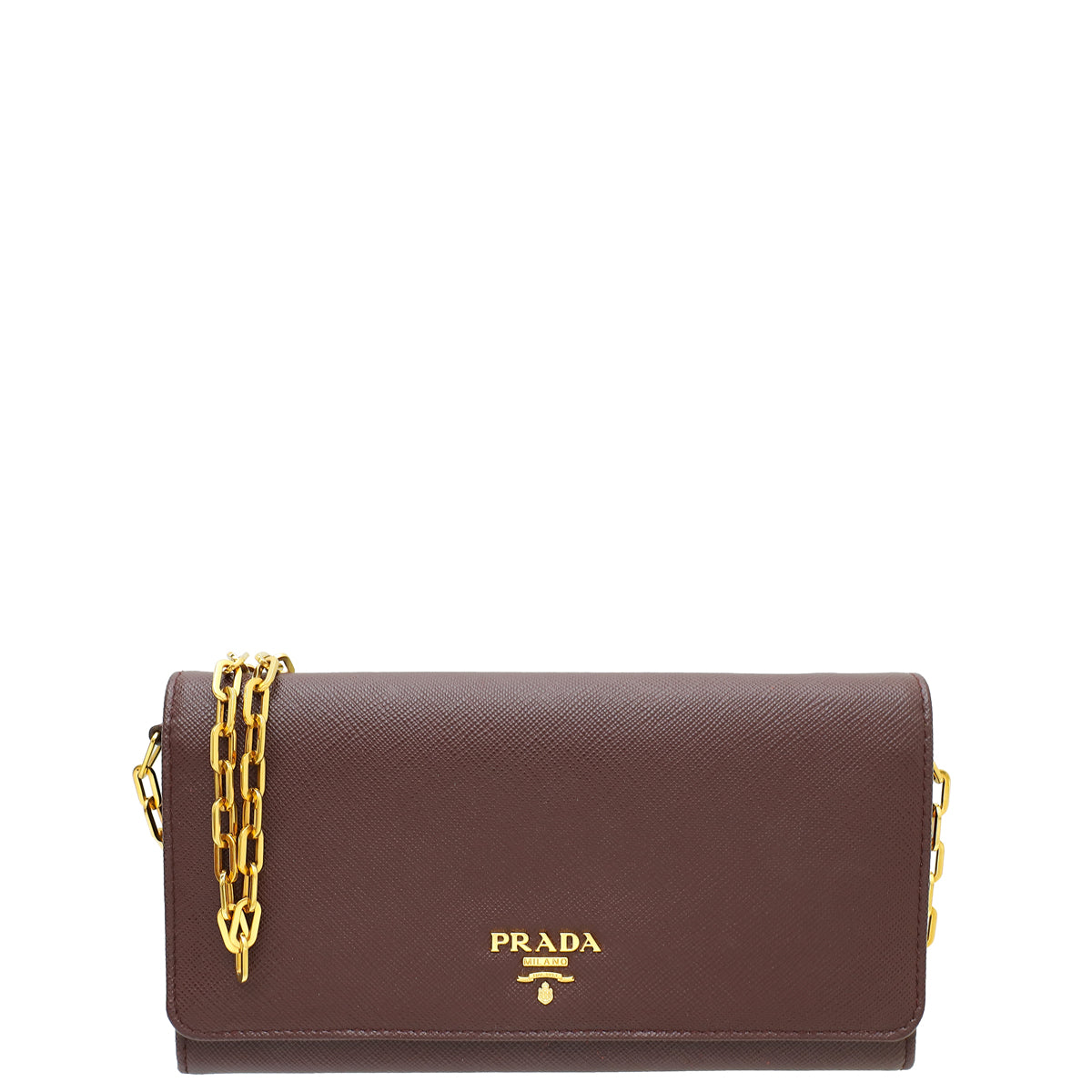 Prada Granato Metal Wallet On Chain