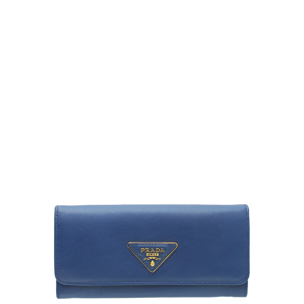 Prada Blue City Flap Long Wallet