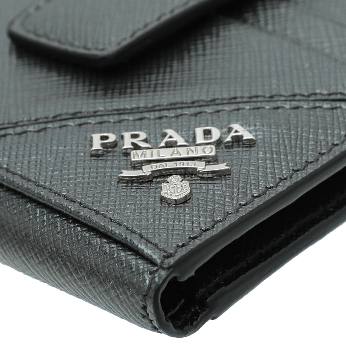 Prada Bicolor Bifold Card Holder