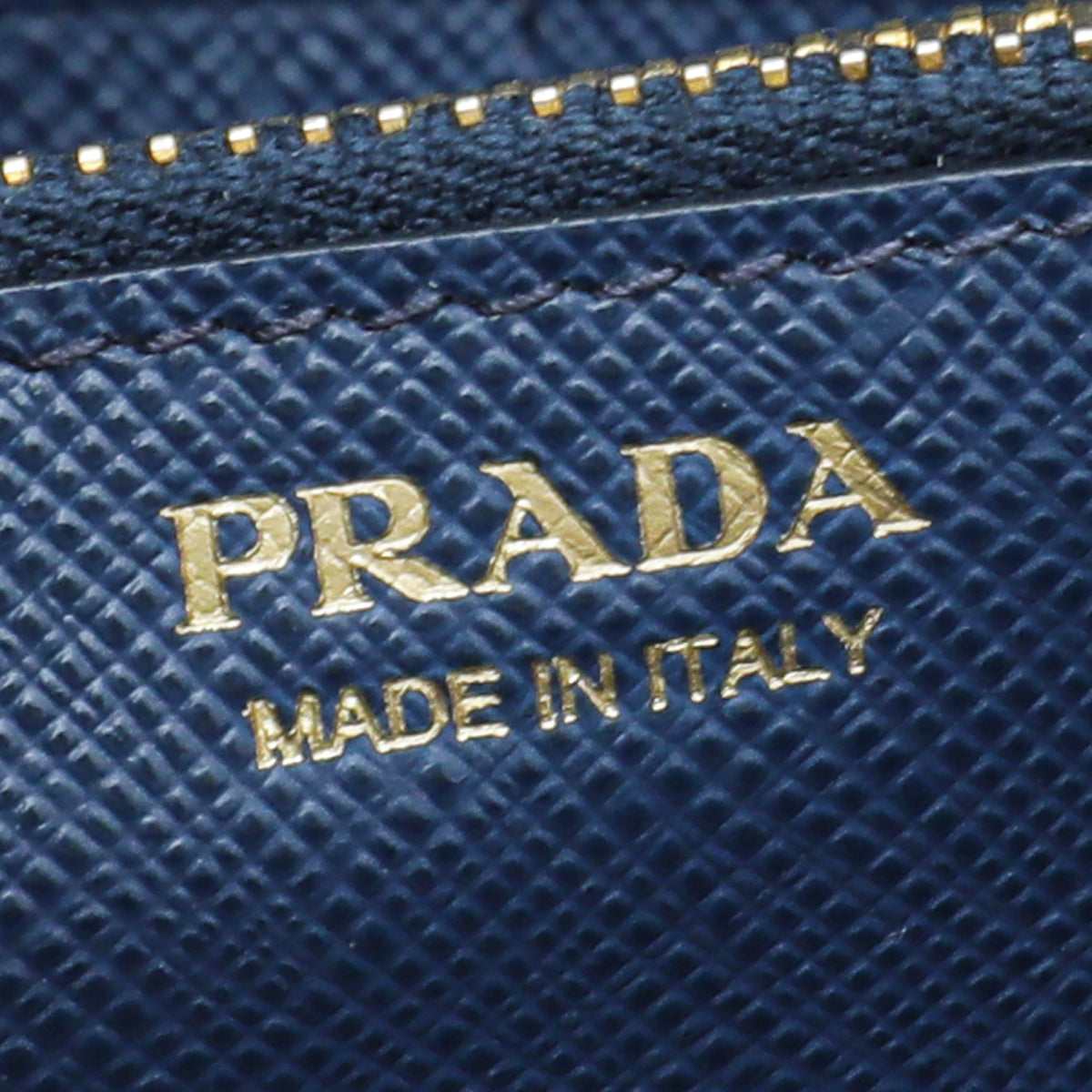 Prada Blue Flap Long Wallet