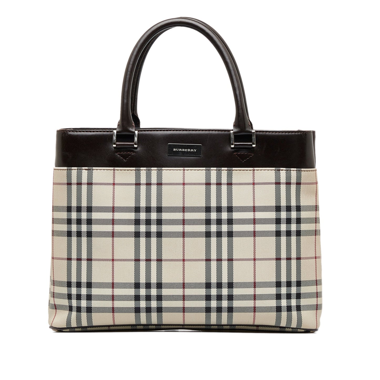 Burberry Handbag Brown House Check Canvas