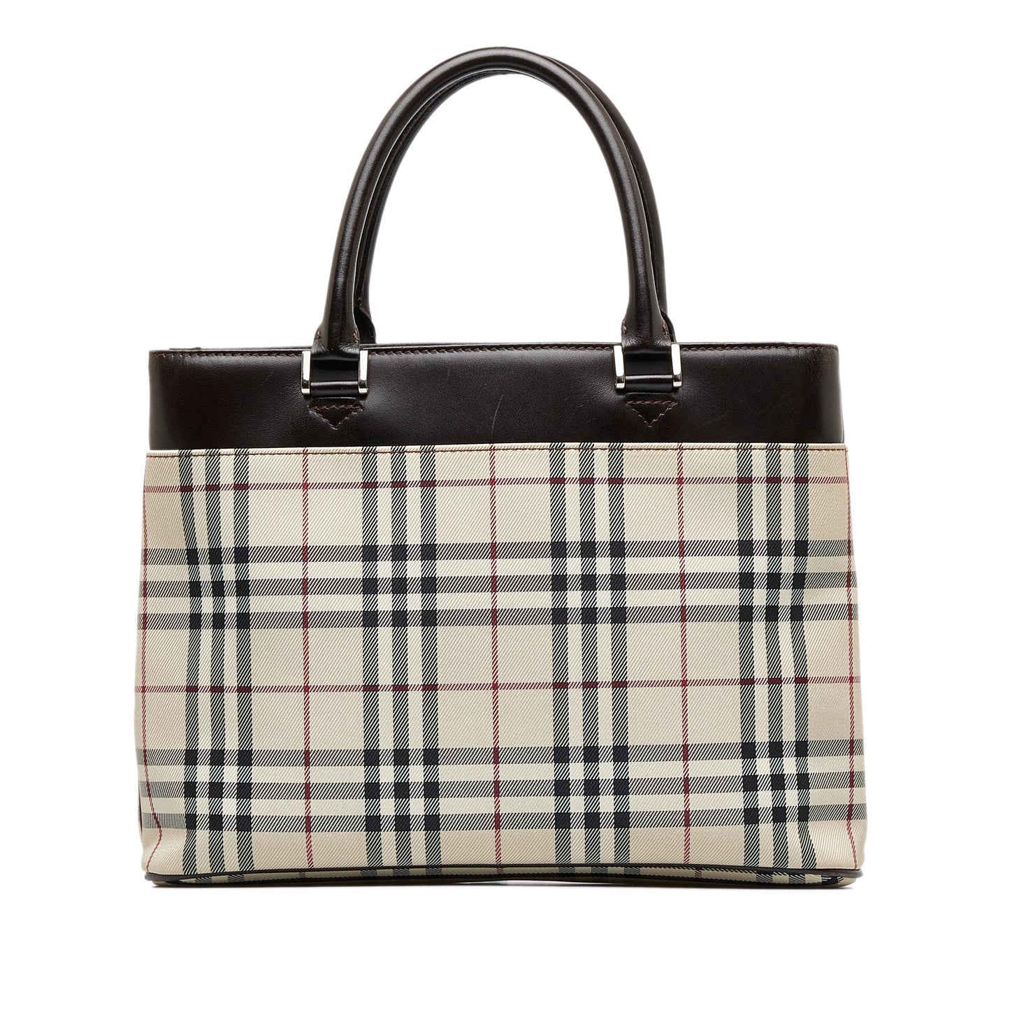 Burberry Handbag Brown House Check Canvas