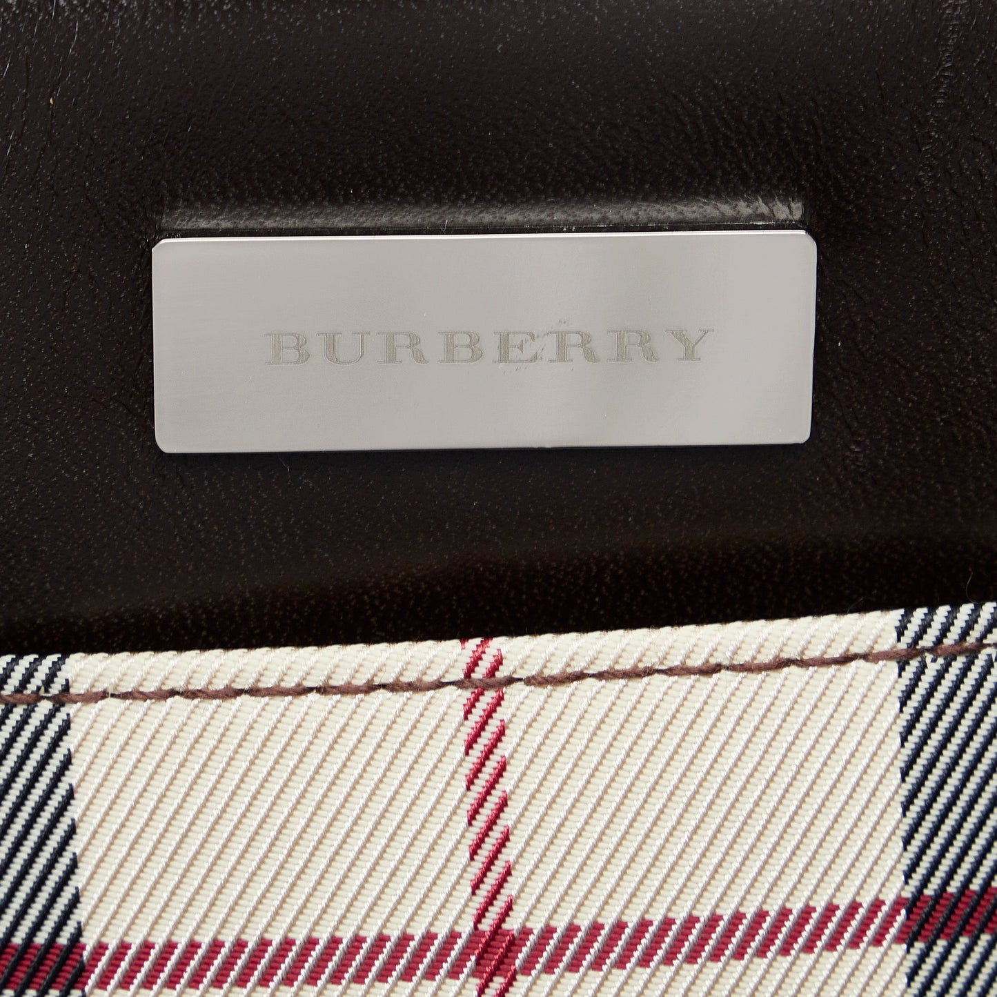 Burberry Handbag Brown House Check Canvas