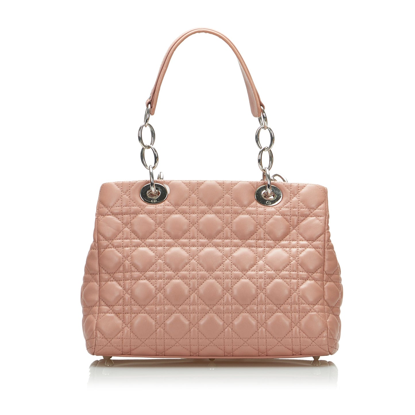 Dior Lady Dior Soft Shopper Pink Cannage Quilted Leather