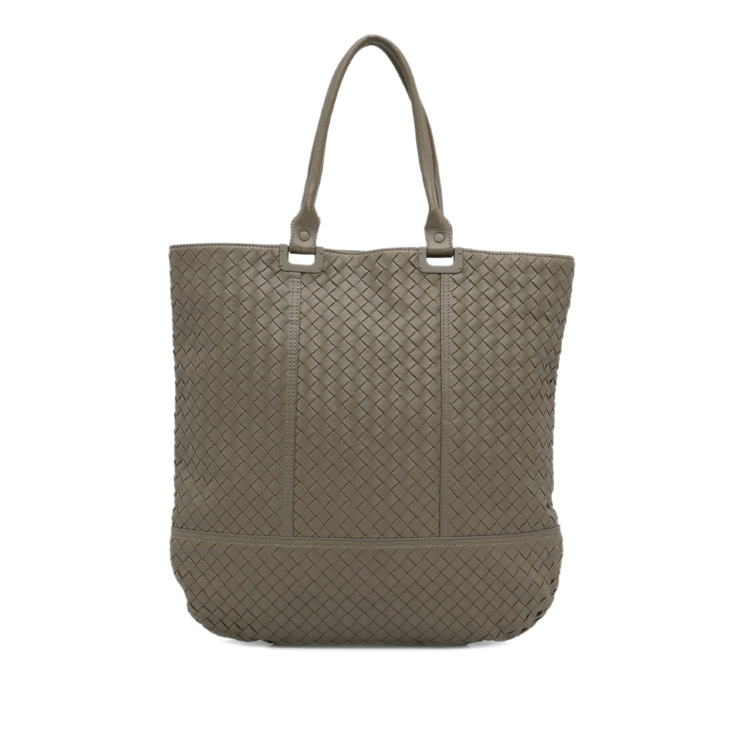 Gray Bottega Veneta Intrecciato Nappa Tote