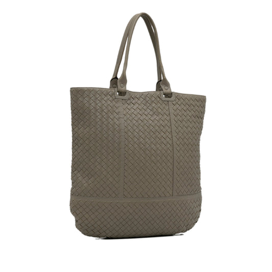 Gray Bottega Veneta Intrecciato Nappa Tote